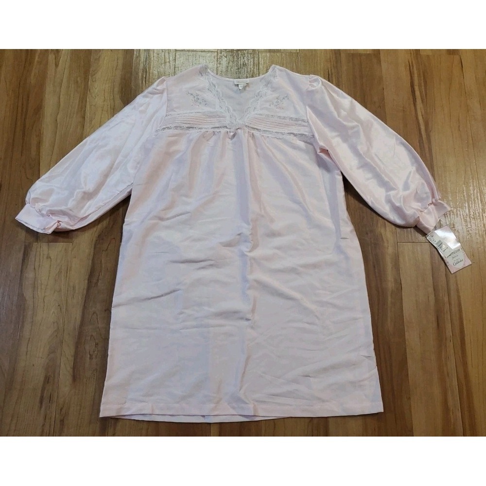 Vintage New Barbizon Nightgown Dress Wimens Size Large Pink Original Cuddleskin